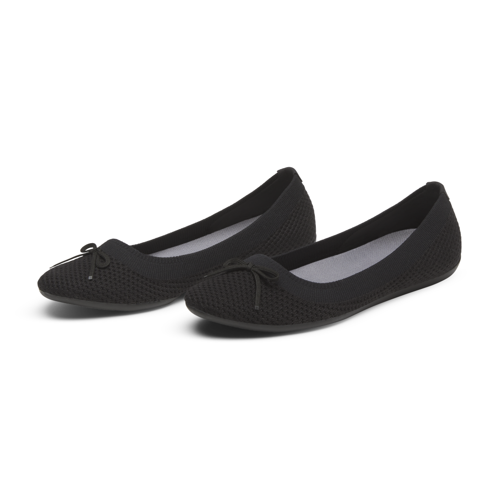 Allbirds W Tree Breezer Bow Ballerinas in SCHWARZ